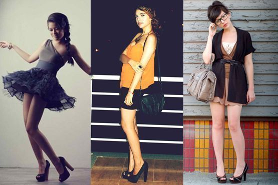 Peep toe com saia peep toe2 Como usar peep toe