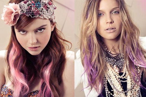 4 dip dye Dip dye hair: cabelo com mechas coloridas