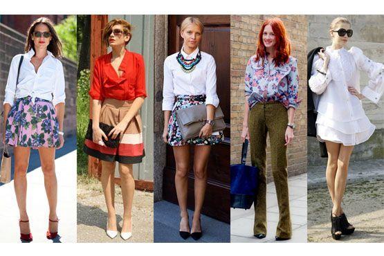 3 producoes sociais com camisa Looks elegantes com camisa