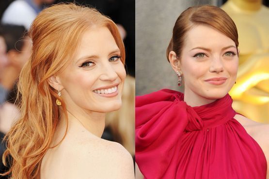 a Maquiagem e penteados do Oscar 2012