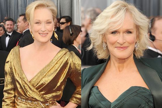 c Maquiagem e penteados do Oscar 2012