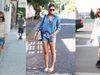 Camisa com shorts jeans