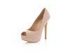 Peep toe nude