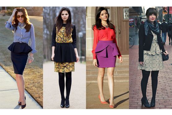 2 Saia peplum é tendência