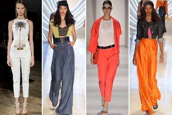 Calça curta e pantalona spfw 6 SPFW Tendências moda verão 2012
