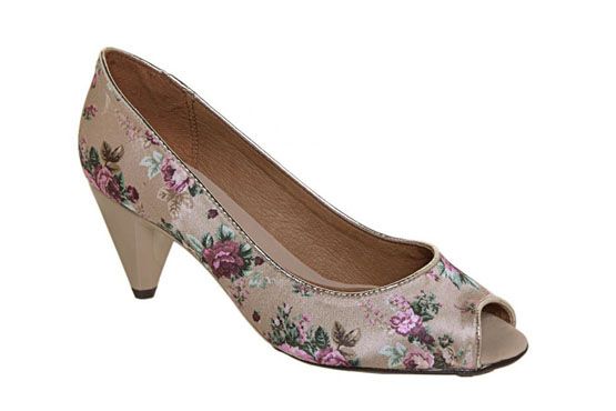 Peep toe estampa floral sapato verao9 Tendências de sapatos e sandálias para o verão 2012