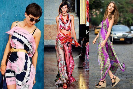 tranforme lencos em roupas1 Como transformar lenços em roupas para o verão