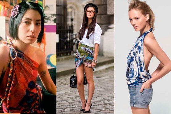 tranforme lencos em roupas5 Como transformar lenços em roupas para o verão