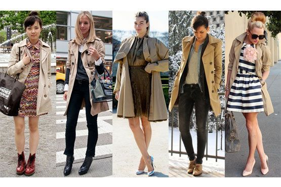 5 curtos Trench coat para o inverno