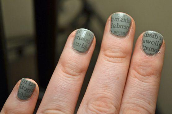 unhas de jornal2 Unhas de jornal