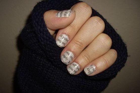 unhas de jornal7 Unhas de jornal