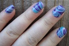 Unhas marmorizadas