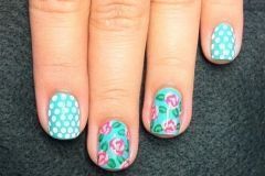 Floral e bolinhas
