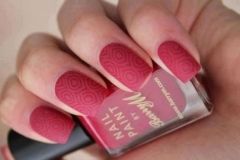 Carimbo + esmalte fosco