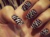 thumbs animal print zebra Unhas decoradas