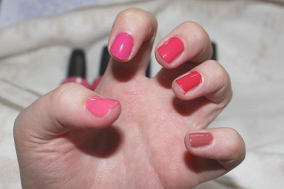 4 unhas ombre Unhas ombré