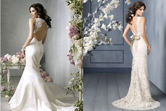1 noiva decote costas Vestido de noiva com decote nas costas