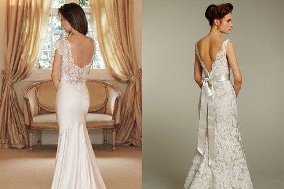 4 noiva decote costas Vestido de noiva com decote nas costas