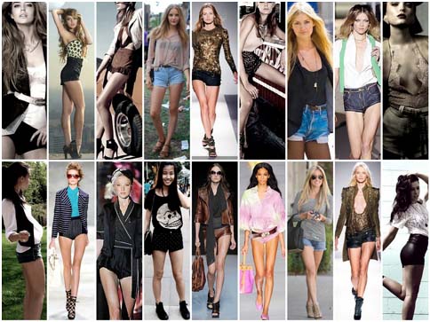 modelos hot pants Shorts estilo hot pants