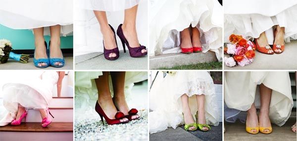 sapatos noiva coloridos Sapatos de noiva
