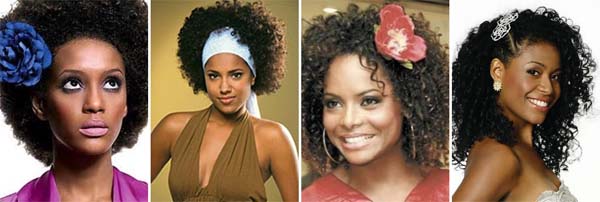 penteado-cabelo-crespo-com-acessórios penteado cabelo crespo com acessórios Penteados para cabelos crespos