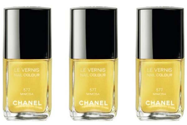 chanel mimosa Esmalte amarelo é tendência