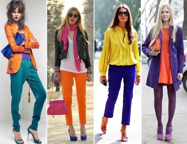 color blocking modelo1 Moda color blocking