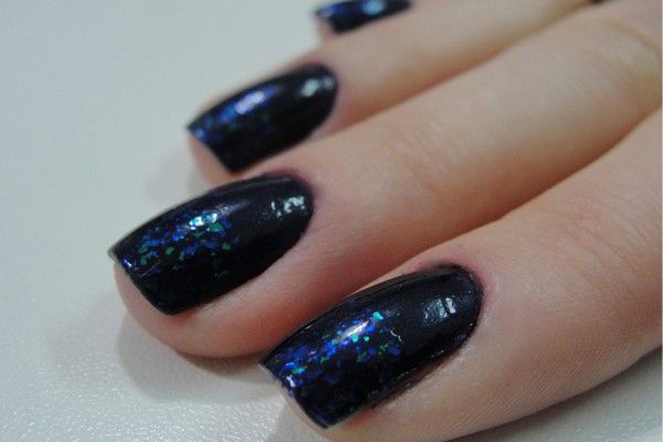 esmalte degrade Degradê com glitter