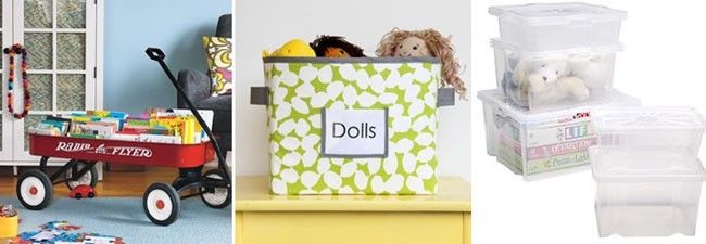 caixas Ideias para manter brinquedos e pertences das crianças em ordem