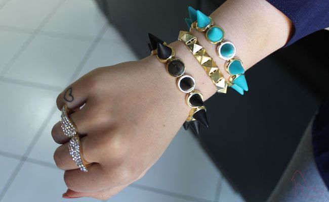pulseiras-spikes-tachas-2 pulseiras spikes tachas 2 Passo a passo de como fazer pulseira de spikes e tachas