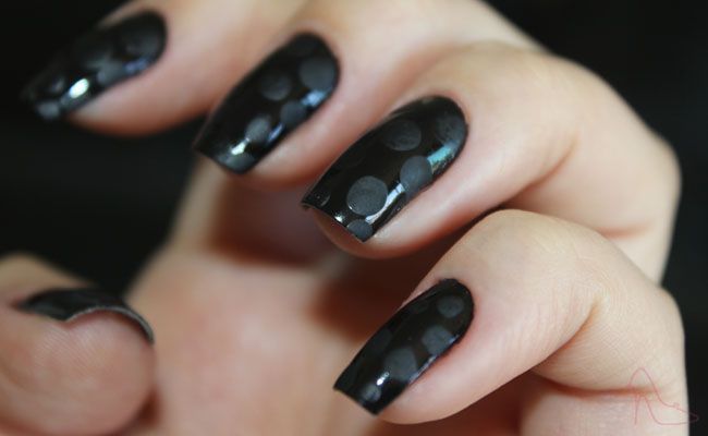 Unhas decoradas com poá fosco unha decorada com poa fosco 0 Unhas decoradas com poá fosco