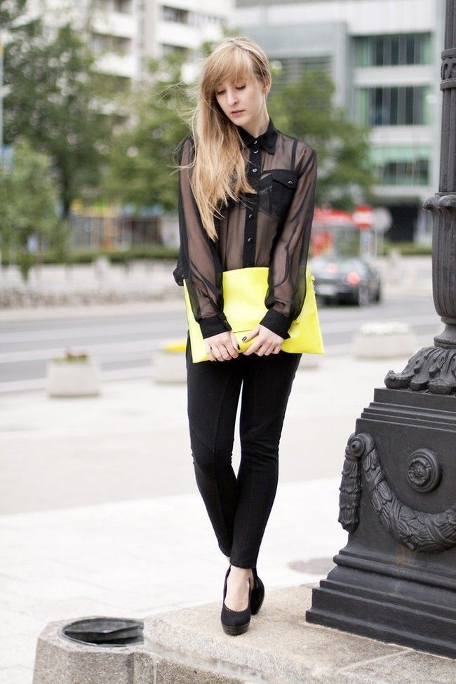 looks com camisa transparente 02 Como usar camisa transparente sem erro