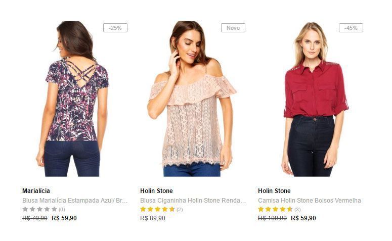 lojas online de roupas femininas confiaveis