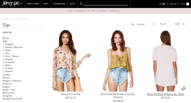 melhor site para comprar roupas femininas