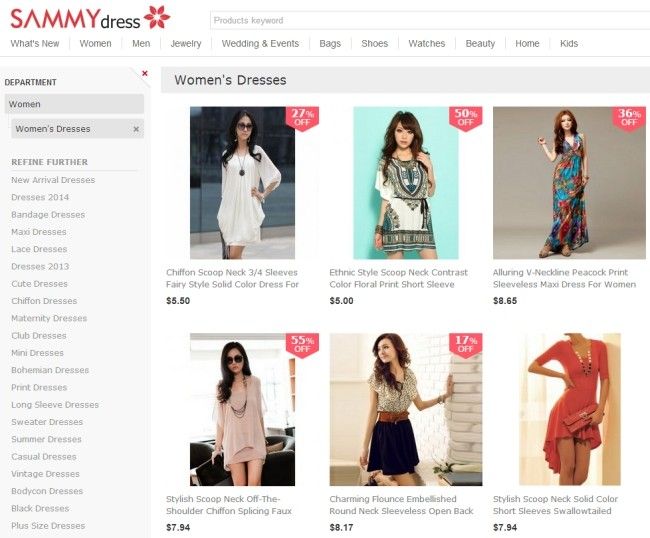 site de compras de roupas online