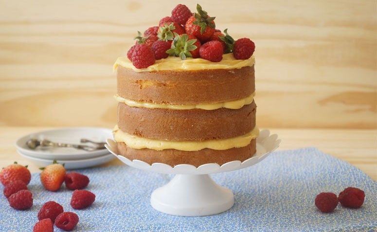 Naked cake de maracujá. Foto: Reprodução / I could kill for dessert
