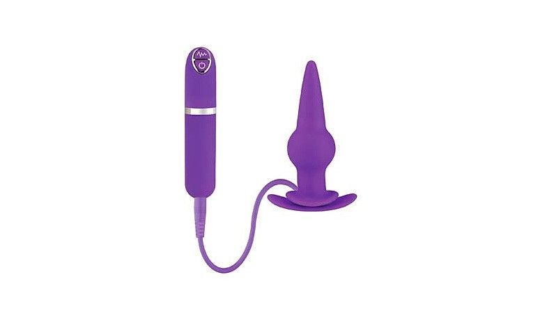 Plug anal com vibrador. R$141,90 na Clique Sex Shop
