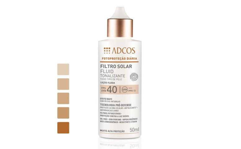 Filtro Solar FPS 40 Fluid Tonalizante por R$ 87,00 na Adcos
