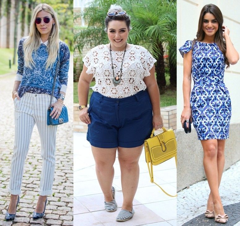Resultado de imagem para look azul