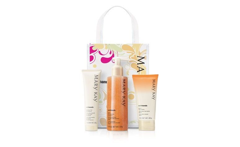 Kit Mãos de Seda Satin Hands Pêssego por R$142,00 no Catálogo online Mary Kay