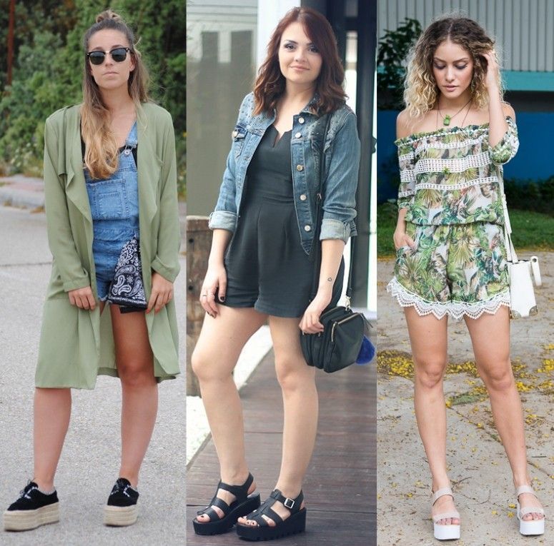 tenis flatform combina com que roupa