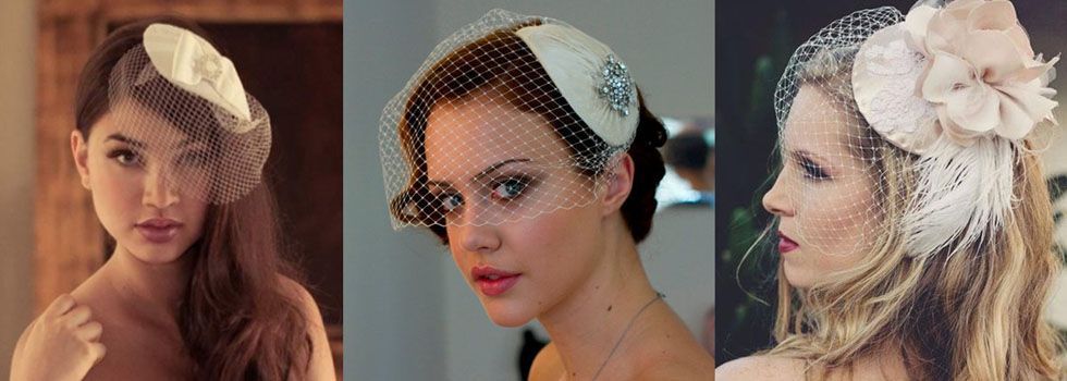 Os casquetes são uma boa opção para noivas que desejam um look bem diferente e que se identificam com o estilo retrô.