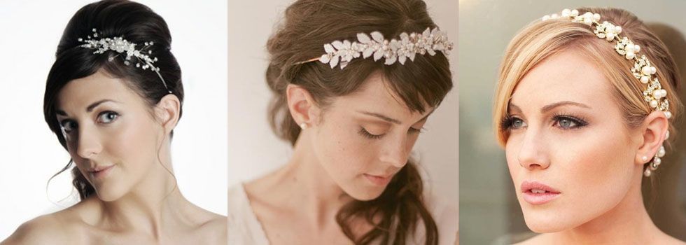 Tiaras com um "jeito de menina" caem bem em noivas mais jovens.