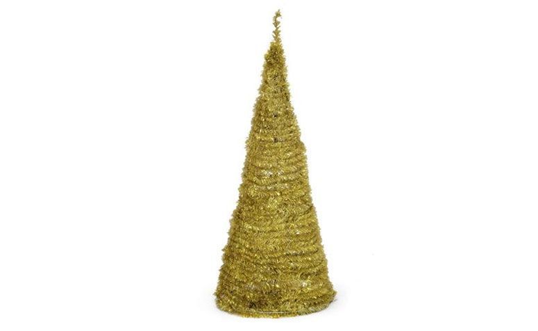 Árbol de Navidad de oro de 1,20 m de R $ 99.90 en extra