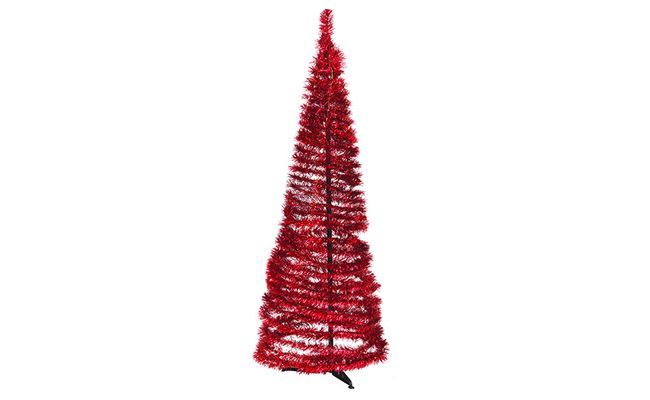 Árbol de navidad rojo de 1,5 m de R $ 219.00 en los EE.UU.