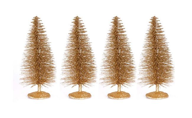 árboles de navidad de oro kit para $ 18.23 en extra