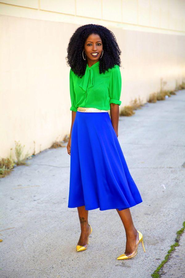 Foto: Reprodução / <a href="http://stylepantry.com/2013/12/27/bow-blouse-circle-midi-skirt/" target="_blank">Style Pantry</a>