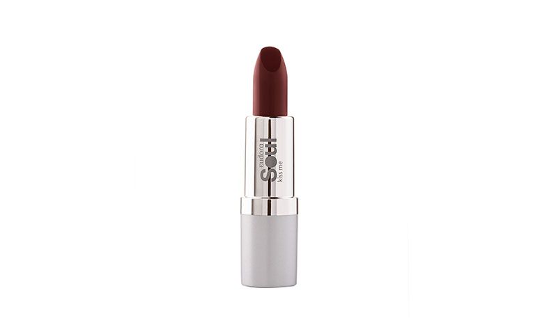Batom Eudora Soul Kiss Me Mate Marrom por R$ 19,99 na <a href="http://loja.eudora.com.br/batom-soul-kiss-me-mate-813763-p/" rel="nofollow" target="blank_">Eudora</a>