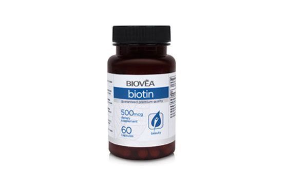 Biotina 500mcg 60 cápsulas por R$35,95 na Biovea