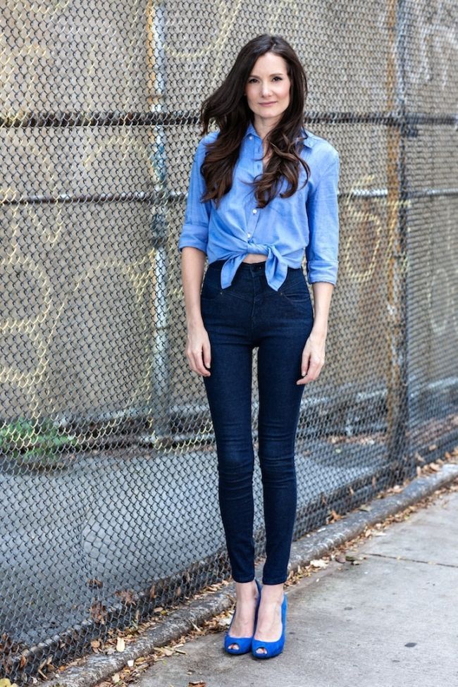 Foto: Reprodução / <a href="http://styleonthecouch.com/2013/04/double-denim-gap-urban-outfitters/" target="_blank">Style on the Couch</a>